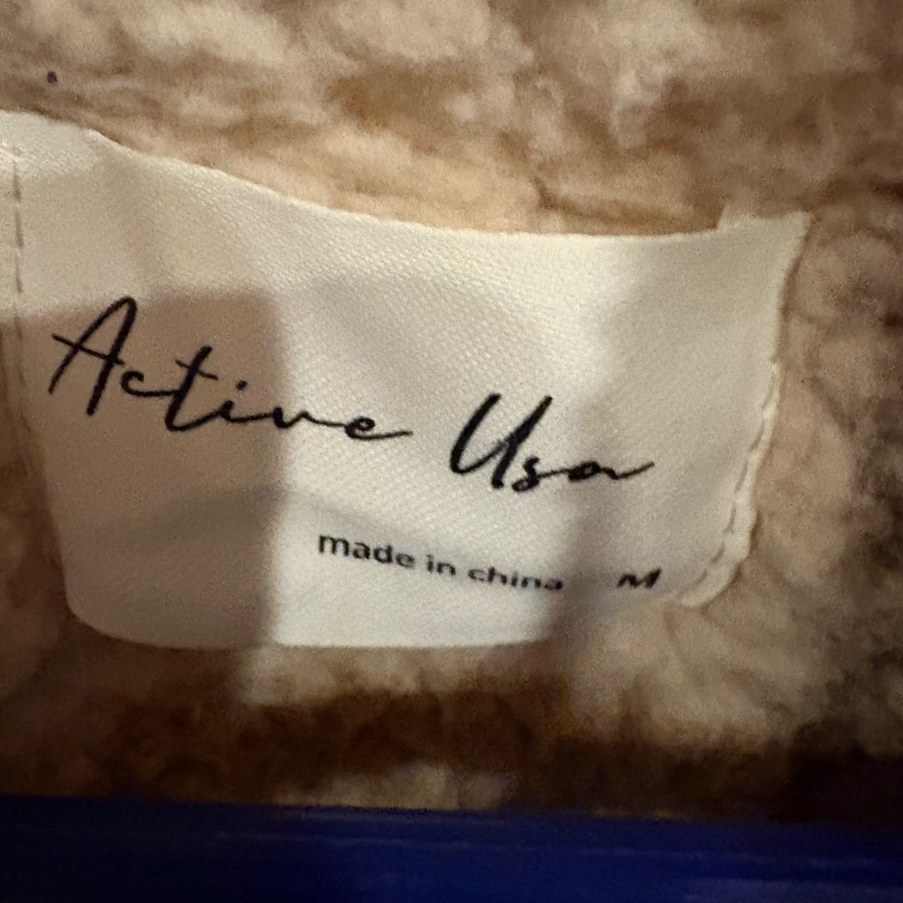 Active Usa Plush Cream Jacket - image 2